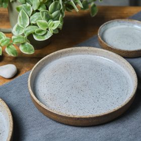 Elements Dinner Plate 22cm- Rustic White
