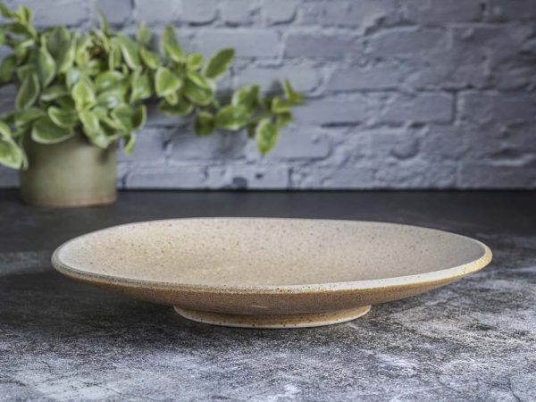 Large dinner plate 27cm, Creme Matte Series