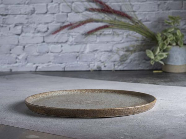 Large dinner plate 26cm, Rustic Grey Series