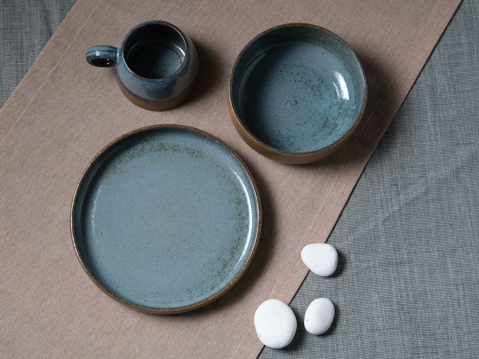 Elements breakfast set- blue - Image 6