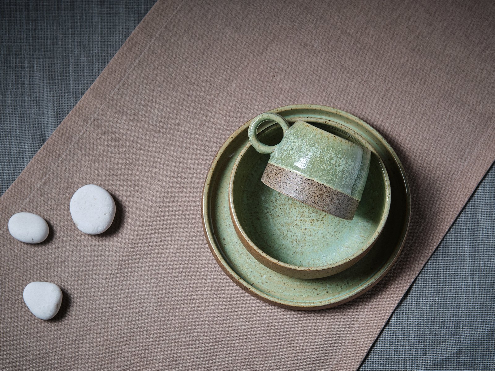 Elements breakfast set- green