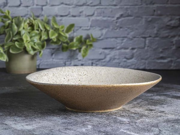 Pasta plate 26cm, Creme Matte Series