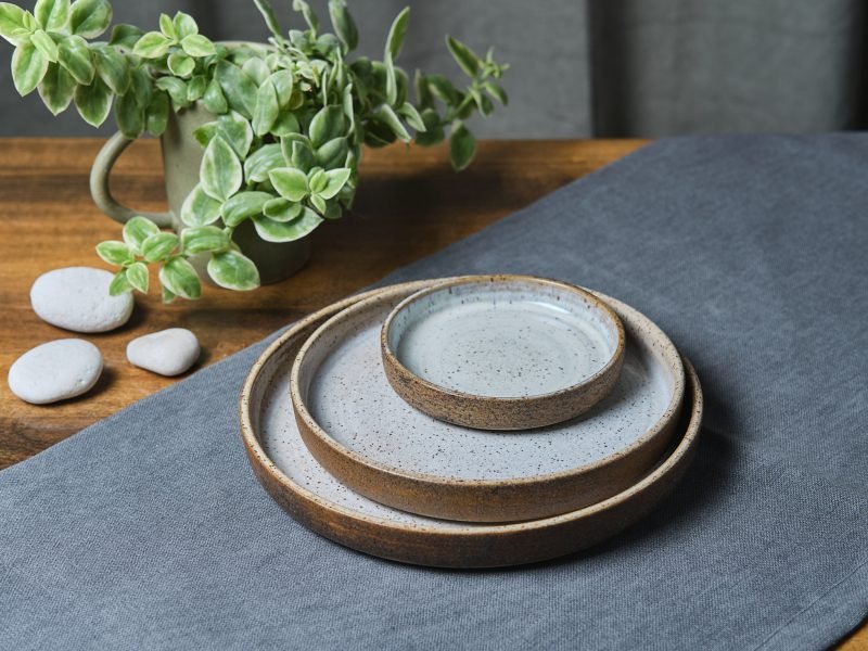 Elements Dinner Plate 22cm- Rustic White - Image 3