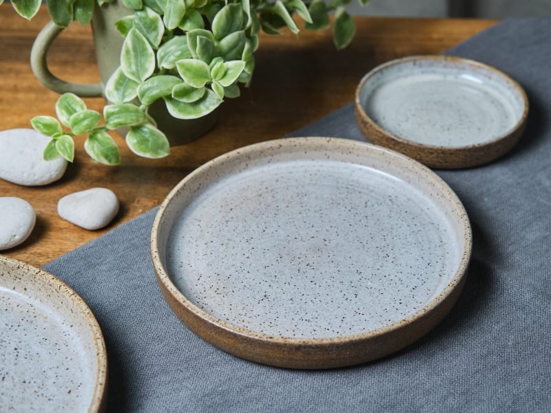 Elements Dinner Plate 22cm- Rustic White