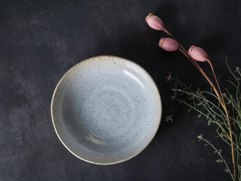 Medium dinner plate 22cm, White Rustic Series - Image 3